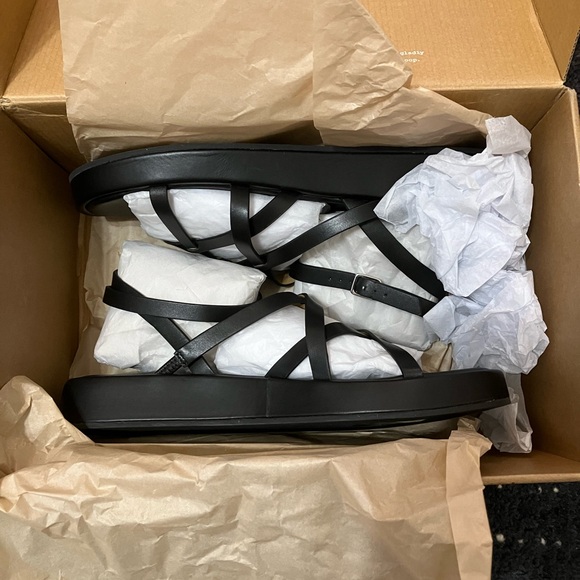 NIB Madewell Sabina strappy platform sandals size 10 - Picture 5 of 6